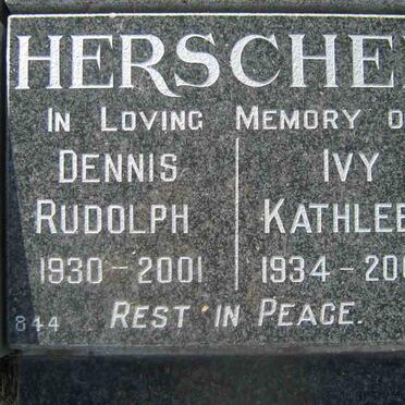 HERSCHEL Dennis Rudolph 1930-2001 &amp; Ivy Kathleen 1934-2007