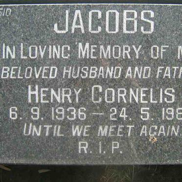JACOBS Henry Cornelis 1936-1984