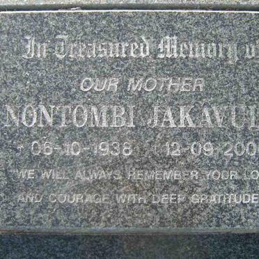 JAKAVULA Nontombi 1938-2000