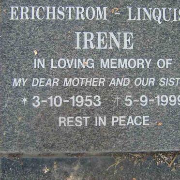 LINQUIST Irene, Erichstrom 1953-1999