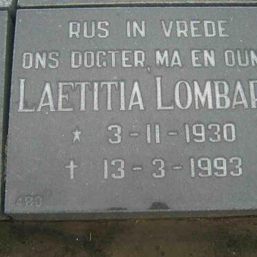 LOMBARD Laetitia 1930-1993 (R20)