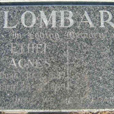 LOMBARD Ethel Agnes 1937-1999