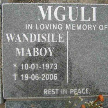 MGULI Wandisile Maboy 1973-2006