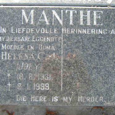MANTHE Helena C.J. 1931-1999