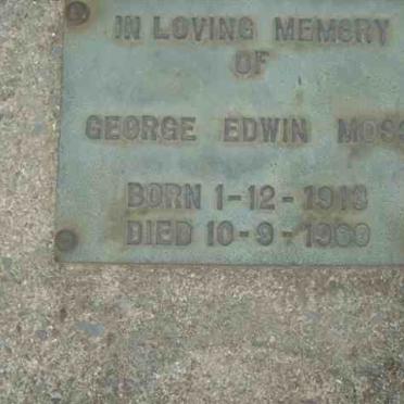 MOSS George Edwin 1913-1969