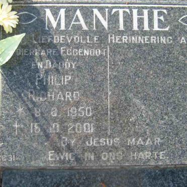MANTHE Philip Richard 1950-2001