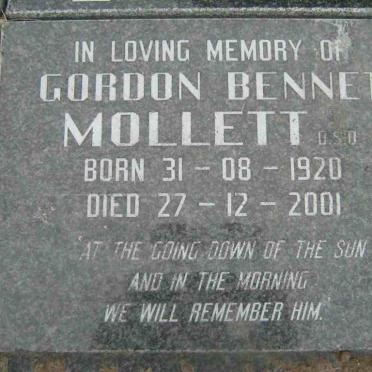 MOLLETT Gorden Bennet 1920-2001