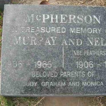 McPHERSON Murray 1906-1965 &amp; Nell FEATHERSTONE 1906-1998