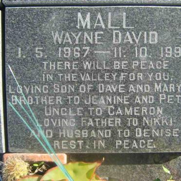MALL Wayne David 1967-1996