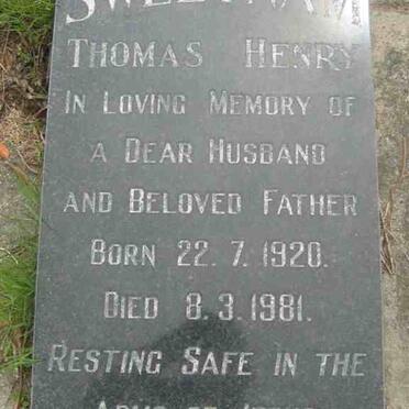 SWEETNAM Thomas Henry 1920-1981