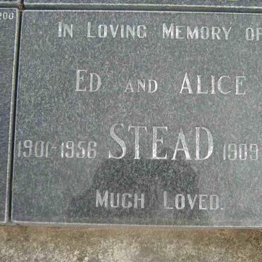 STEAD Ed 1901-1956 &amp; Alice 1909-1986