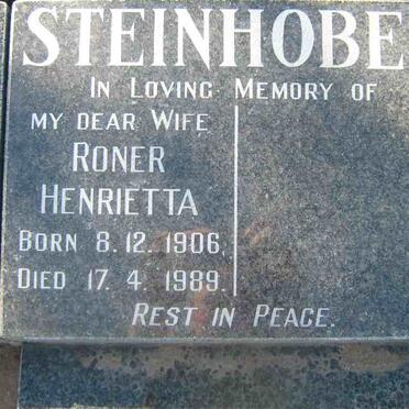 STEINHOBEL Roner Henrietta 1906-1989