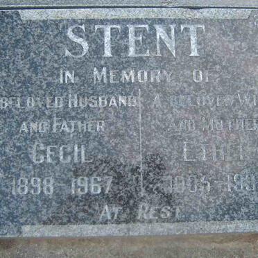 STENT Cecil 1898-1967 &amp; Ethel 1905-1939