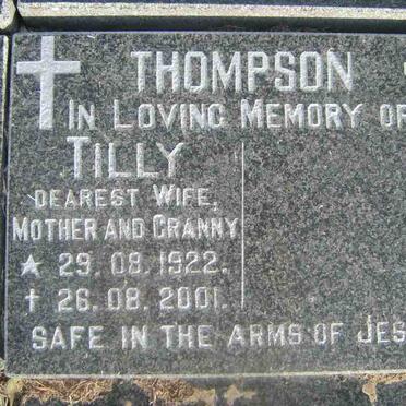 THOMPSON Tilly 1922-2001