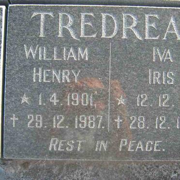 TREDREA William Henry 1901-1987 &amp; Iva Iris 1901-1987