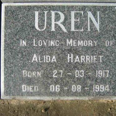UREN Alida Harriet 1917-1994