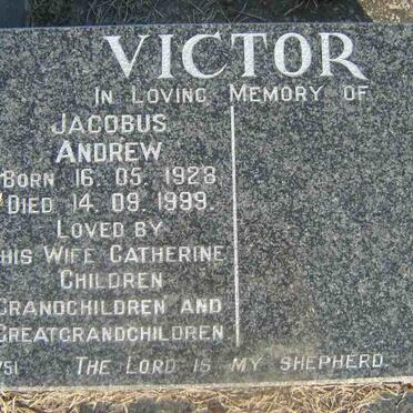 VICTOR Jacobus Andrew 1928-1999