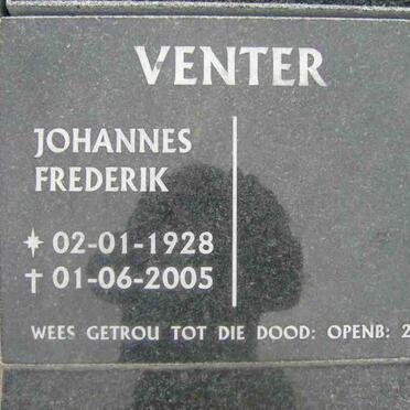 VENTER Johannes Frederik 1928-2005