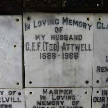 ATTWELL G.E.F. 1888-1966