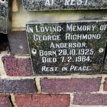 ANDERSON George Richmond 1925-1984