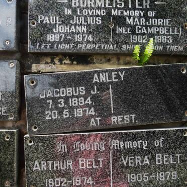 ANLEY Jacobus J. 1894-1974