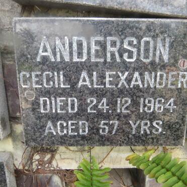 ANDERSON Cecil Alexander -1964