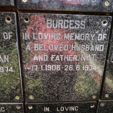 BURGESS Nat 1906-1974