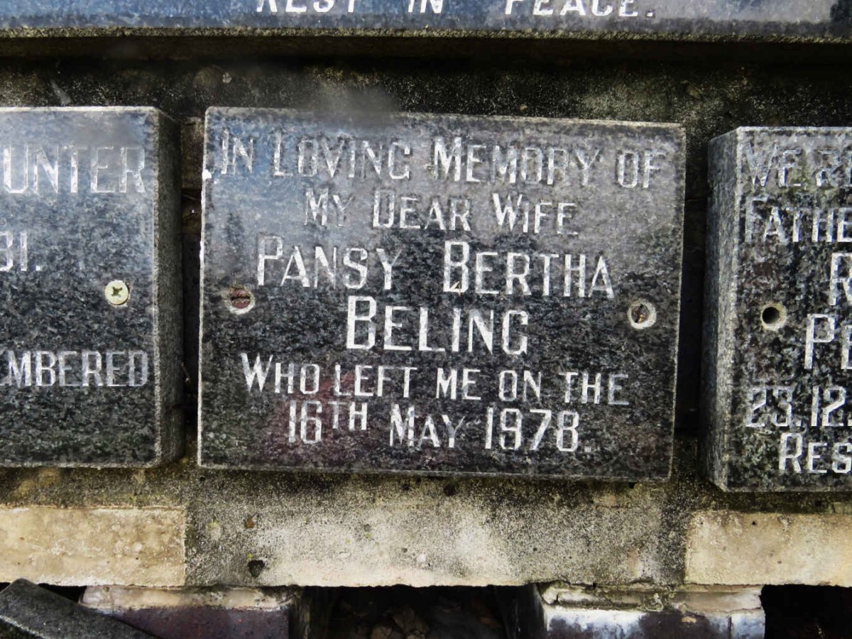BELING Pansy Bertha -1978