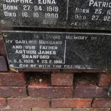 BRANFORD Arthur James 1920-1991