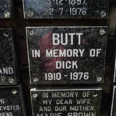 BUTT Dick 1910-1976