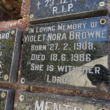 BROWNE Violet Nora 1908-1986