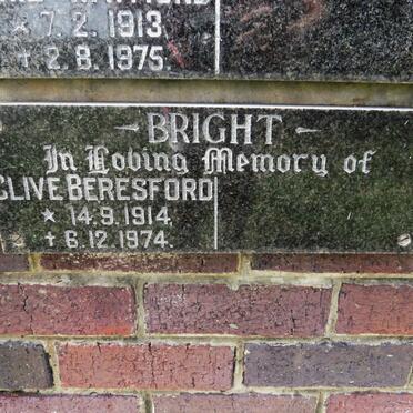 BRIGHT Clive Beresford 1914-1974