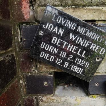 BETHELL Joan Winifred 1929-1981