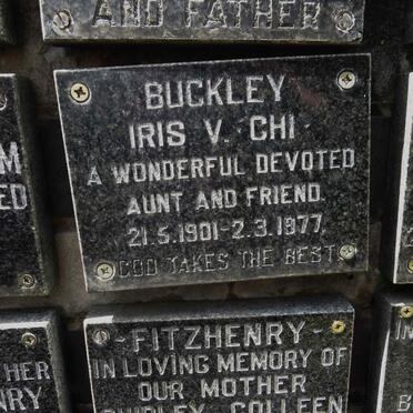 BUCKLEY Iris V. Chi 1901-1977