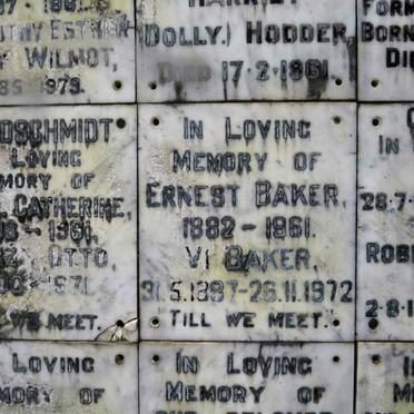 BAKER Ernest 1882-1961 &amp; Vi 1887-1972