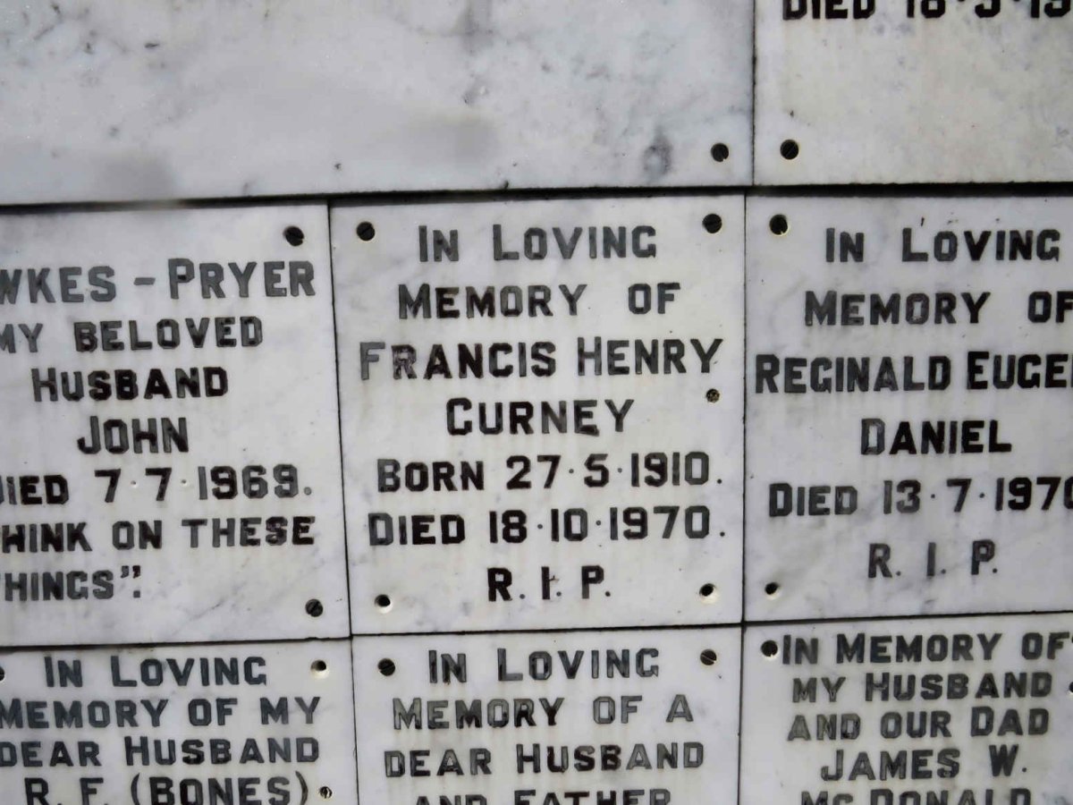 CURNEY Francis Henry 1910-1970