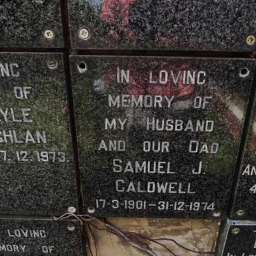 CALDWELL Samuel J. 1901-1974