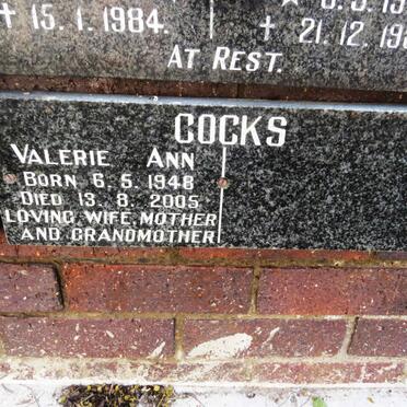 COCKS Valerie Ann 1948-2005