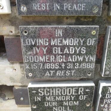 COOMER Ivy Gladys 1895-1980