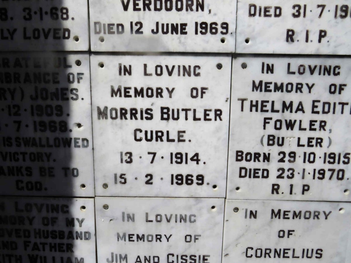 CURLE Morris Butler 1914-1969