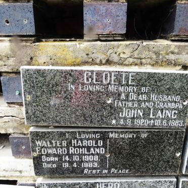 CLOETE John Laing 1920-1983