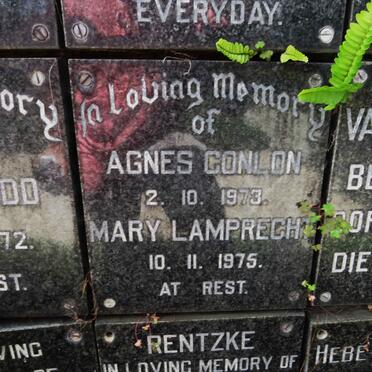 CONLON Agnes -1973 :: LAMPRECHT Mary -1975