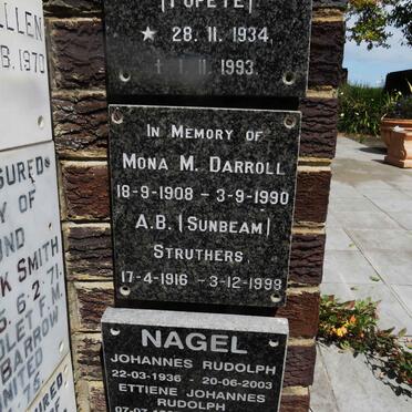 DARROLL Mona M. 1908-1990 :: STRUTHERS A.B. 1916-1998