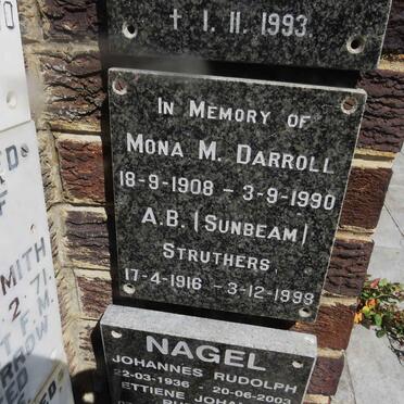 DARROLL Mona M. 1908-1990 :: STRUTHERS A.B. 1916-1998