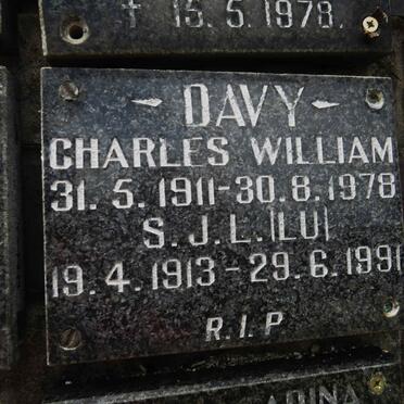 DAVY Charles William 1911-1978 &amp; S.J.L. 1913-1991