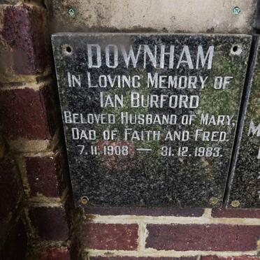 DOWNHAM Ian Burford 1908-1983