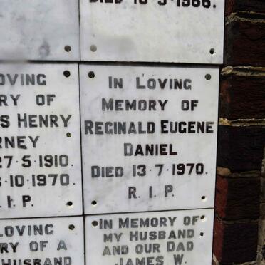 DANIEL Reginald Eugene -1970
