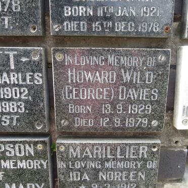 DAVIES Howard Wild 1929-1979