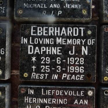 EBERHARDT Daphne J.N. 1928-1996