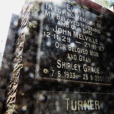 EVATT John Melville 1929-1987 &amp; Shirley Grace 1933-2007